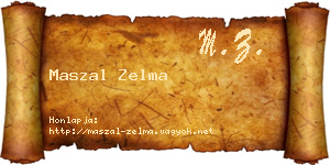 Maszal Zelma névjegykártya